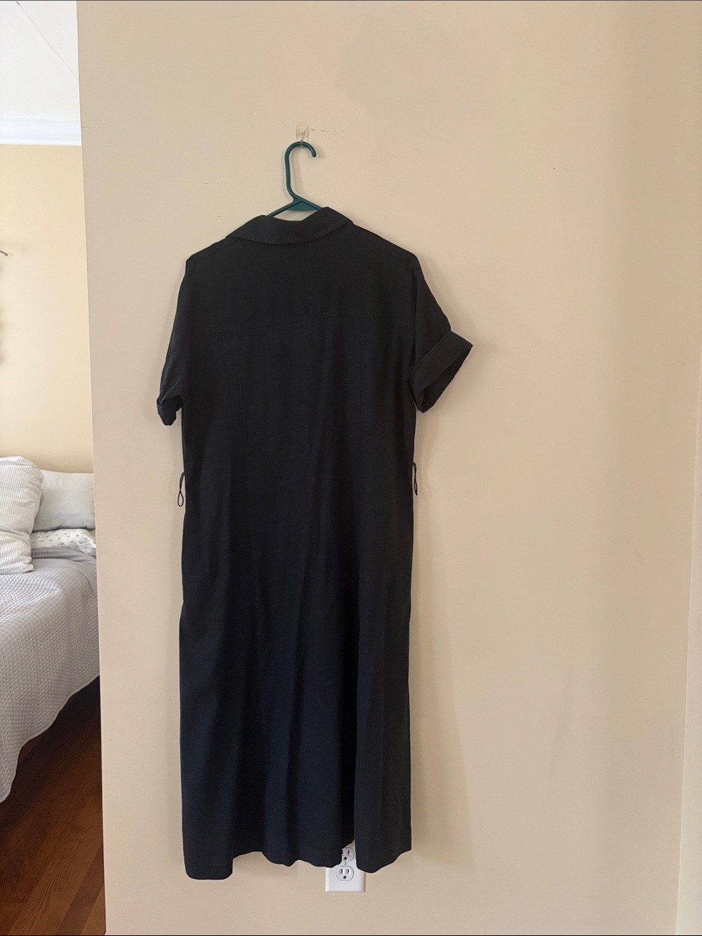 Banana Republic Black Linen-Blend Shirt Dress - Picture 3 of 3
